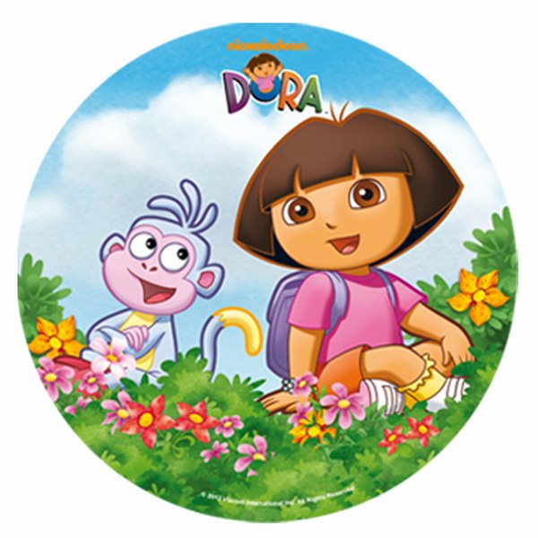 Dora Exploradora 3 - 1 hoja con 1 circulo de 20 cm. FPD9001C